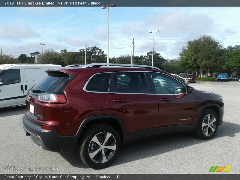 Velvet Red Pearl / Black 2019 Jeep Cherokee Limited