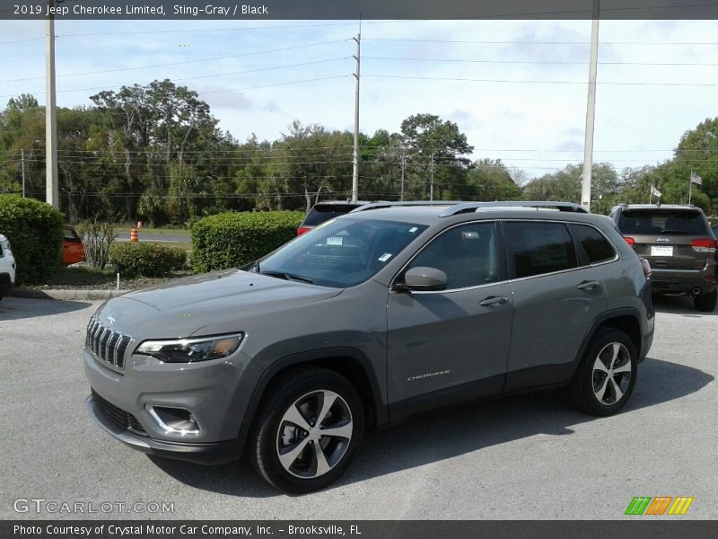Sting-Gray / Black 2019 Jeep Cherokee Limited