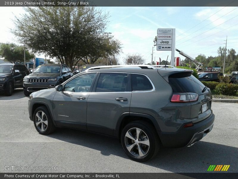 Sting-Gray / Black 2019 Jeep Cherokee Limited