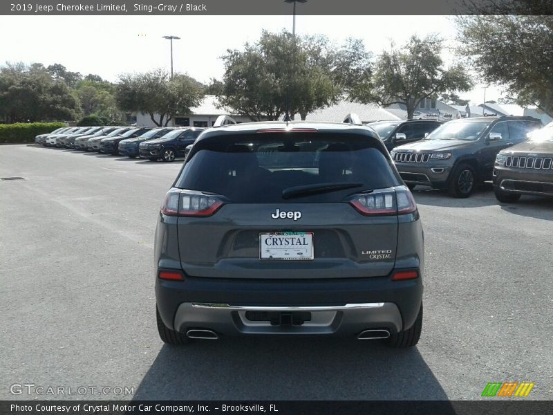 Sting-Gray / Black 2019 Jeep Cherokee Limited