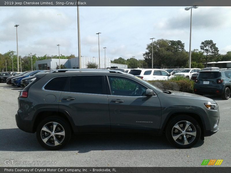 Sting-Gray / Black 2019 Jeep Cherokee Limited