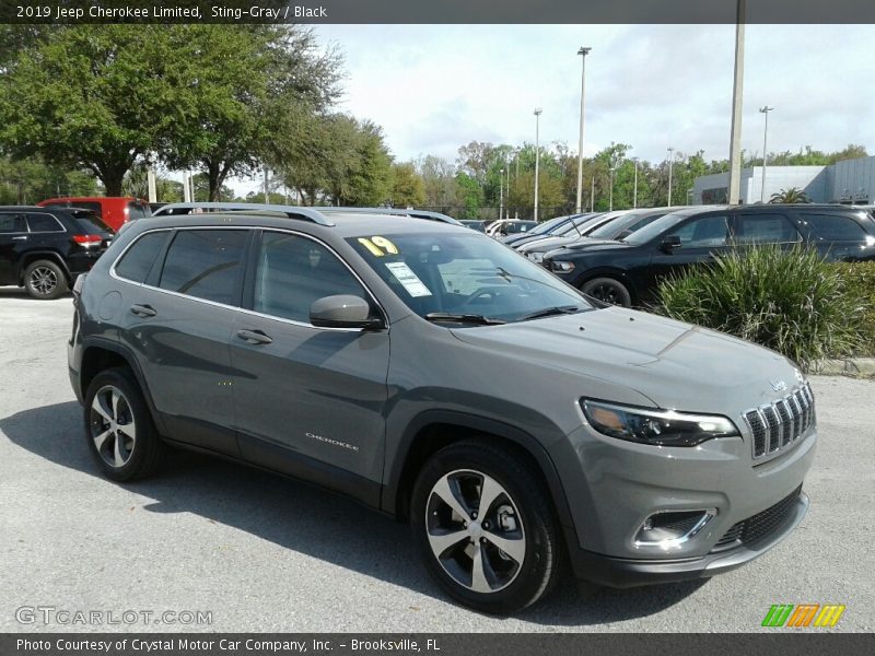 Sting-Gray / Black 2019 Jeep Cherokee Limited