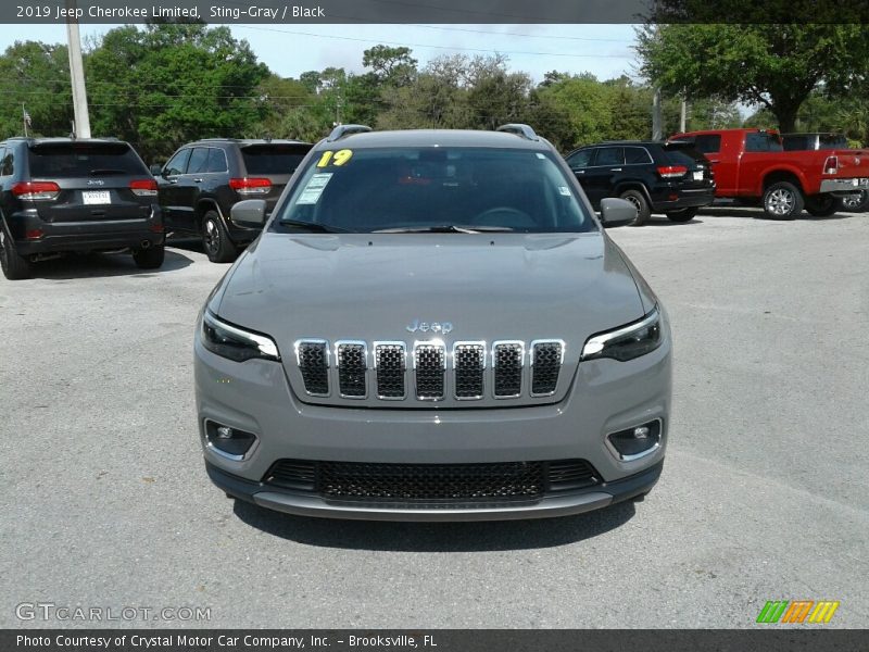 Sting-Gray / Black 2019 Jeep Cherokee Limited