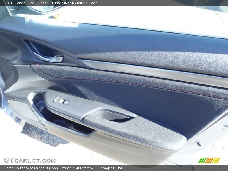 Lunar Silver Metallic / Black 2018 Honda Civic Si Sedan