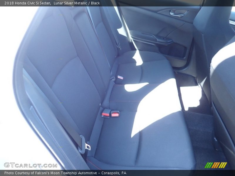 Lunar Silver Metallic / Black 2018 Honda Civic Si Sedan