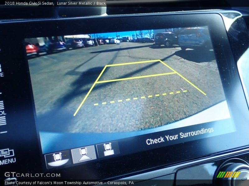 Lunar Silver Metallic / Black 2018 Honda Civic Si Sedan