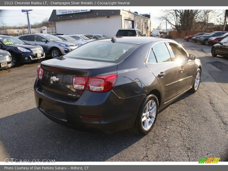 Champagne Silver Metallic / Cocoa/Light Neutral 2013 Chevrolet Malibu LT