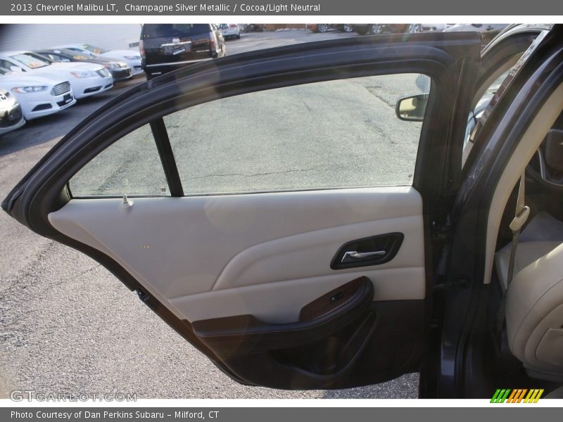 Champagne Silver Metallic / Cocoa/Light Neutral 2013 Chevrolet Malibu LT