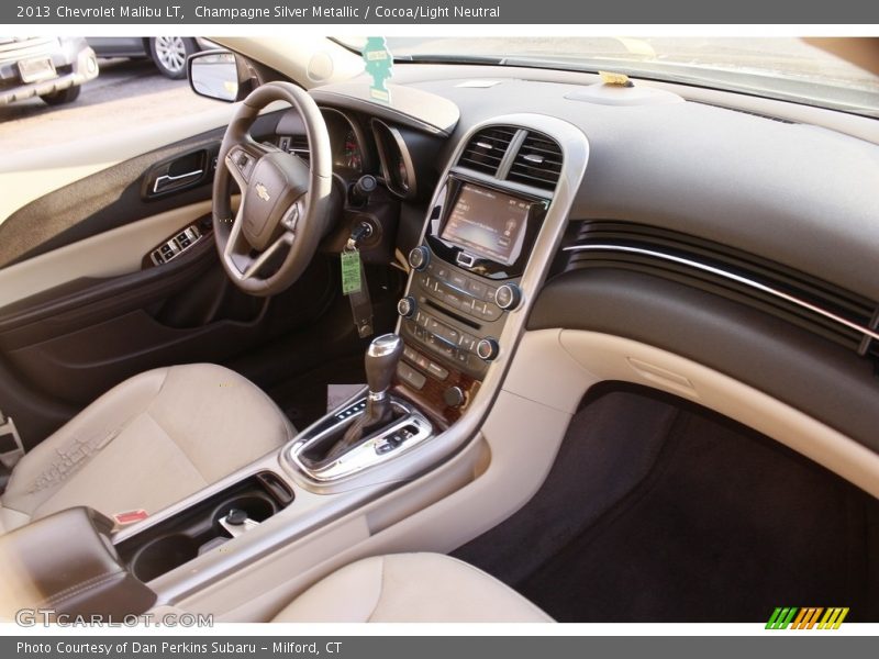 Champagne Silver Metallic / Cocoa/Light Neutral 2013 Chevrolet Malibu LT
