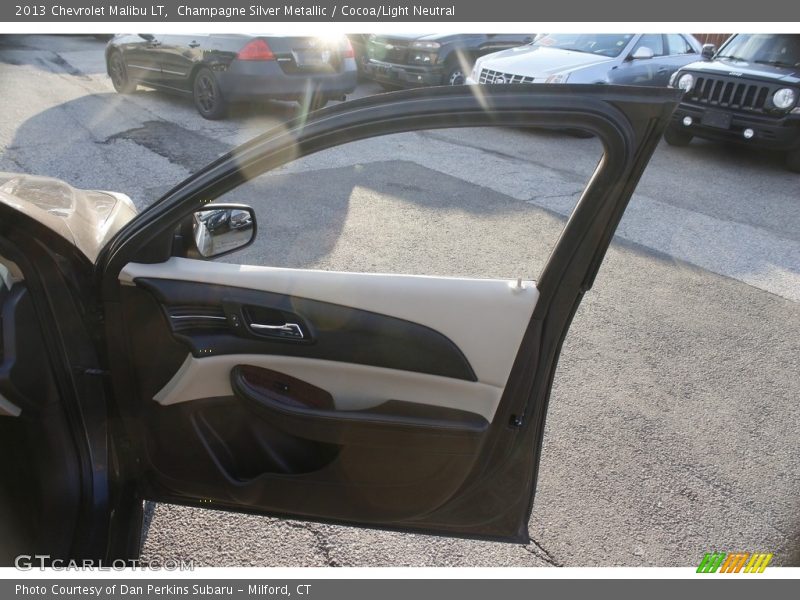 Champagne Silver Metallic / Cocoa/Light Neutral 2013 Chevrolet Malibu LT