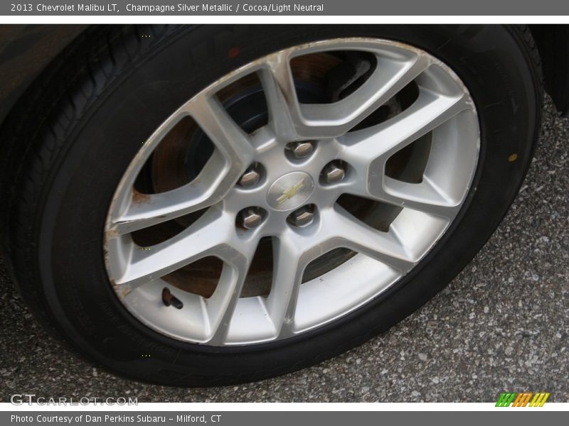 Champagne Silver Metallic / Cocoa/Light Neutral 2013 Chevrolet Malibu LT