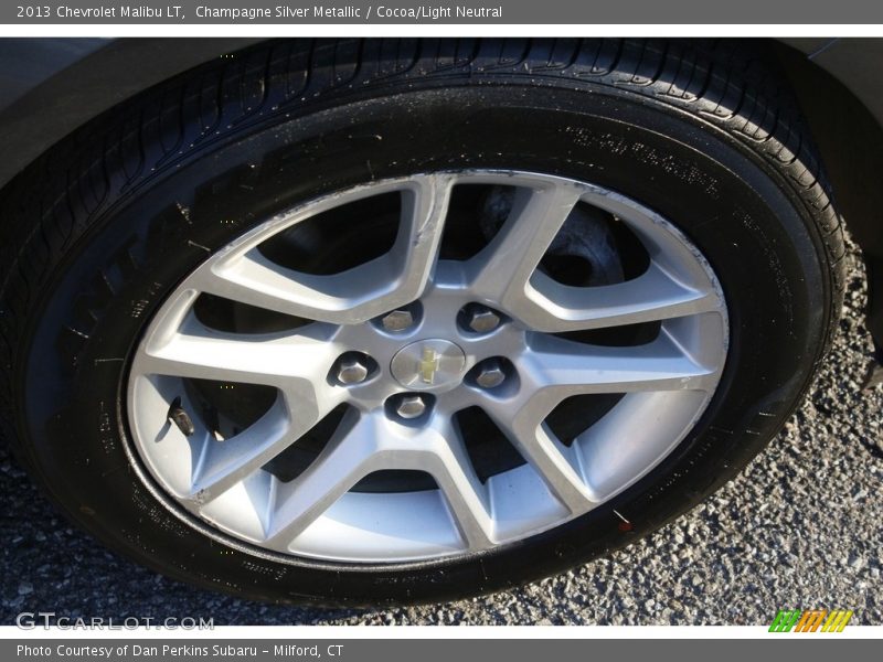 Champagne Silver Metallic / Cocoa/Light Neutral 2013 Chevrolet Malibu LT