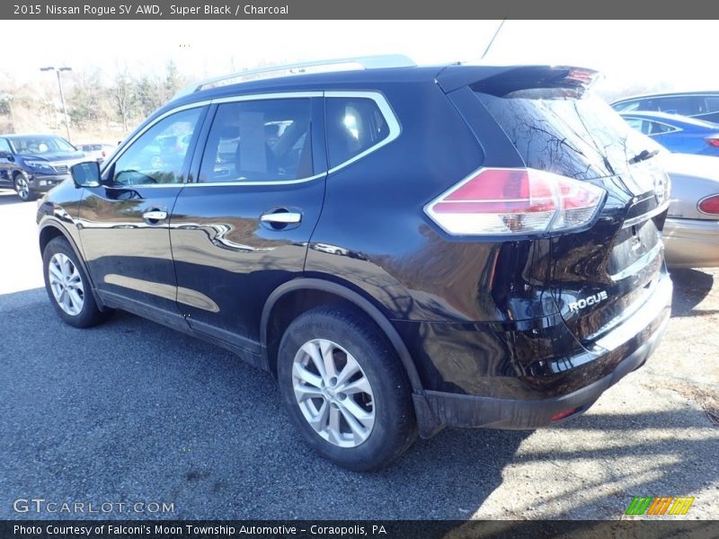 Super Black / Charcoal 2015 Nissan Rogue SV AWD