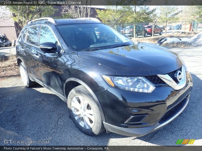 Super Black / Charcoal 2015 Nissan Rogue SV AWD