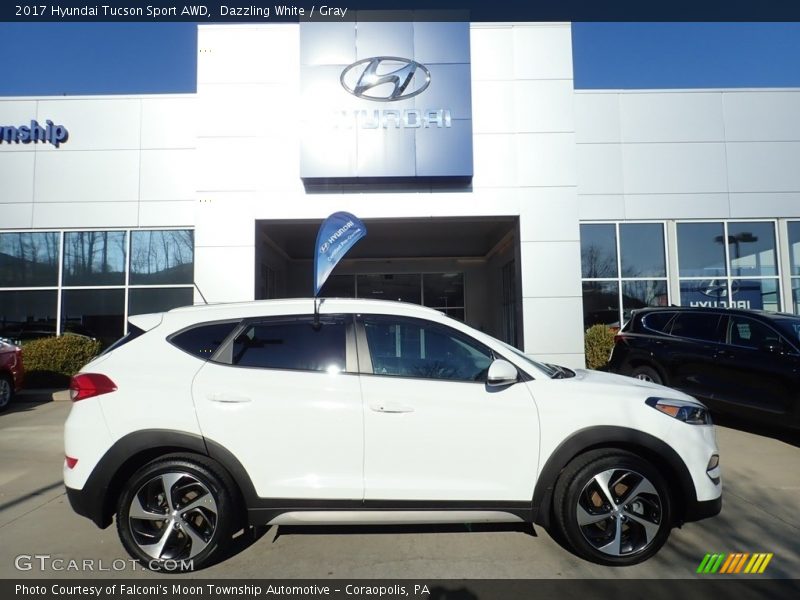 Dazzling White / Gray 2017 Hyundai Tucson Sport AWD