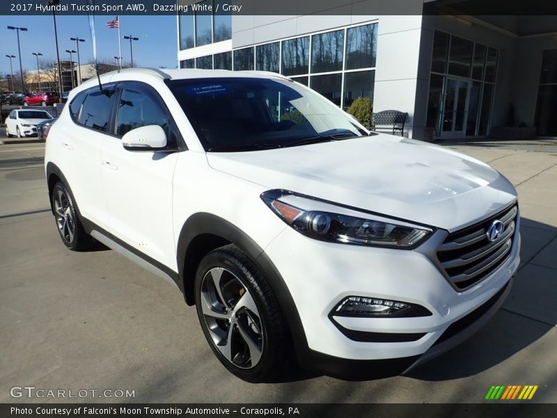Dazzling White / Gray 2017 Hyundai Tucson Sport AWD
