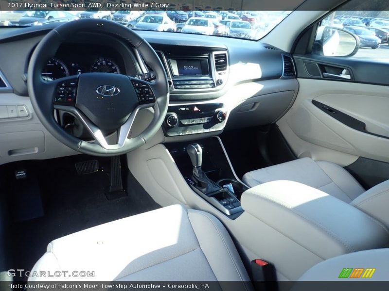 Dazzling White / Gray 2017 Hyundai Tucson Sport AWD