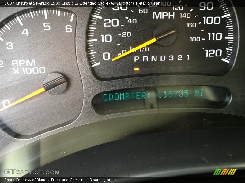 Sandstone Metallic / Tan 2007 Chevrolet Silverado 1500 Classic LS Extended Cab 4x4