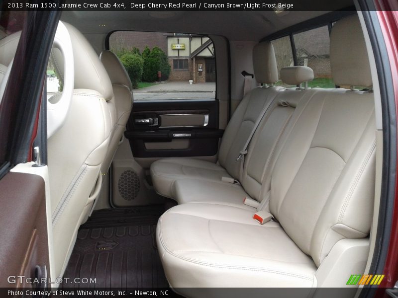 Deep Cherry Red Pearl / Canyon Brown/Light Frost Beige 2013 Ram 1500 Laramie Crew Cab 4x4