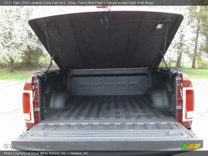 Deep Cherry Red Pearl / Canyon Brown/Light Frost Beige 2013 Ram 1500 Laramie Crew Cab 4x4