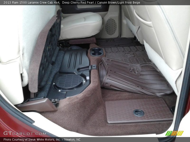 Deep Cherry Red Pearl / Canyon Brown/Light Frost Beige 2013 Ram 1500 Laramie Crew Cab 4x4