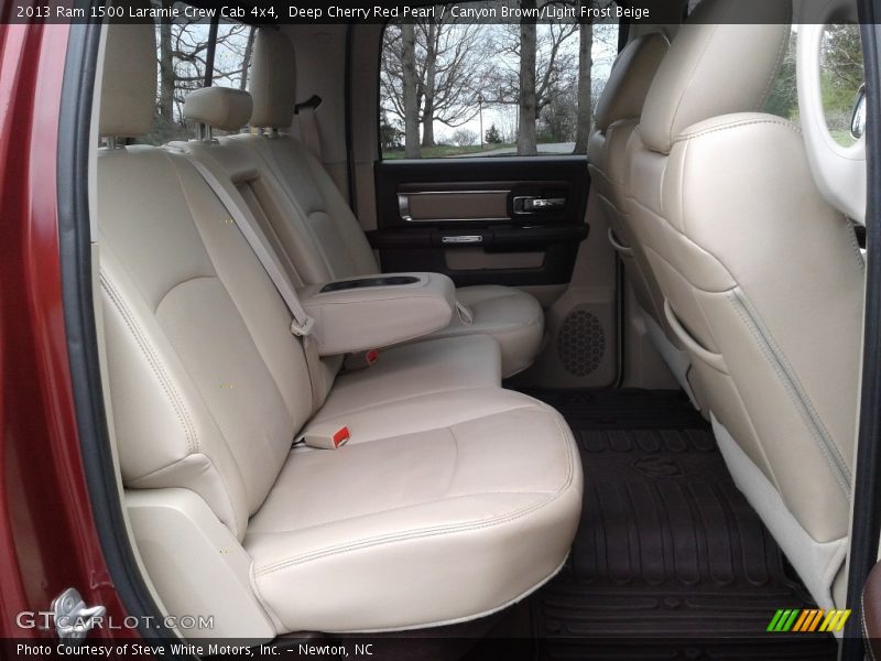 Deep Cherry Red Pearl / Canyon Brown/Light Frost Beige 2013 Ram 1500 Laramie Crew Cab 4x4
