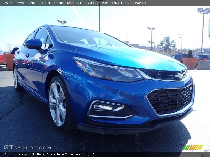 Kinetic Blue Metallic / Dark Atmosphere/Medium Atmosphere 2017 Chevrolet Cruze Premier