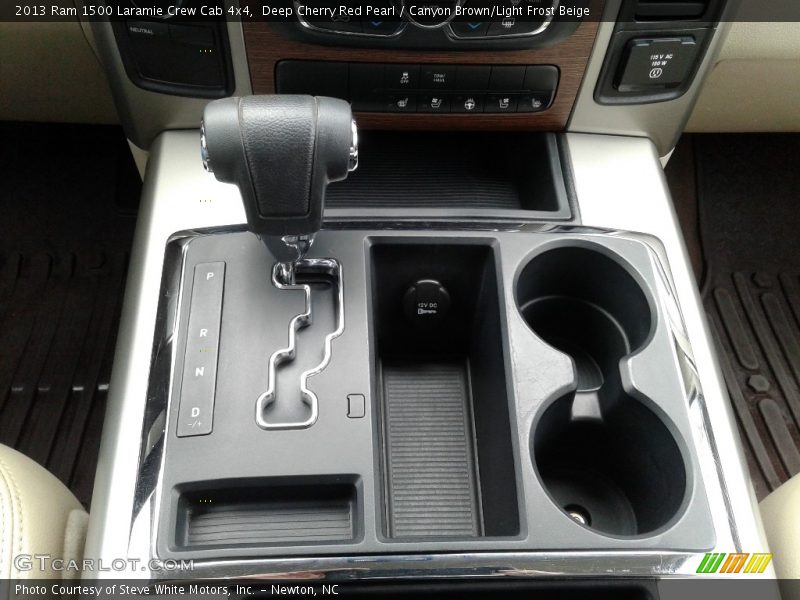 Deep Cherry Red Pearl / Canyon Brown/Light Frost Beige 2013 Ram 1500 Laramie Crew Cab 4x4