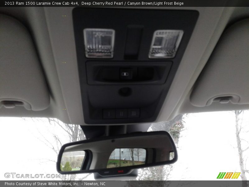 Deep Cherry Red Pearl / Canyon Brown/Light Frost Beige 2013 Ram 1500 Laramie Crew Cab 4x4