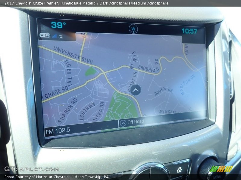 Kinetic Blue Metallic / Dark Atmosphere/Medium Atmosphere 2017 Chevrolet Cruze Premier
