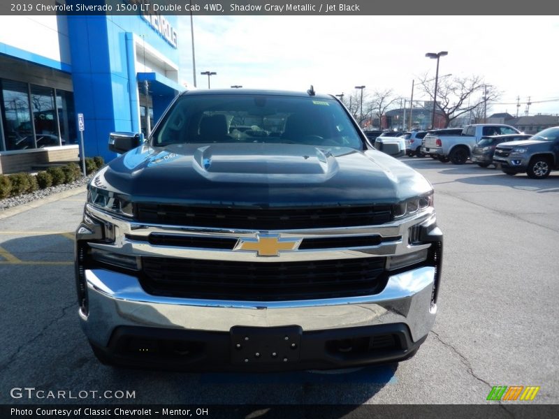 Shadow Gray Metallic / Jet Black 2019 Chevrolet Silverado 1500 LT Double Cab 4WD