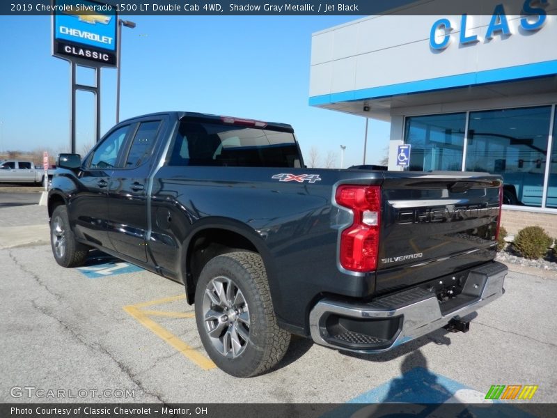 Shadow Gray Metallic / Jet Black 2019 Chevrolet Silverado 1500 LT Double Cab 4WD