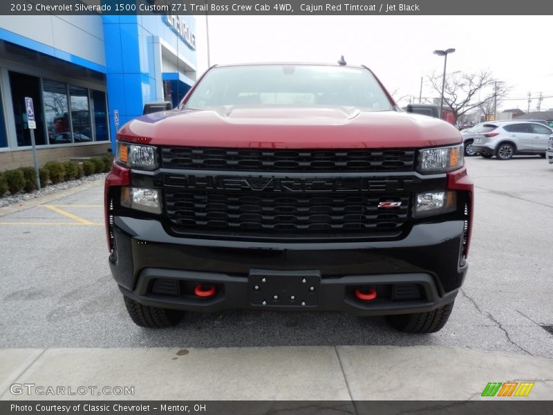 Cajun Red Tintcoat / Jet Black 2019 Chevrolet Silverado 1500 Custom Z71 Trail Boss Crew Cab 4WD