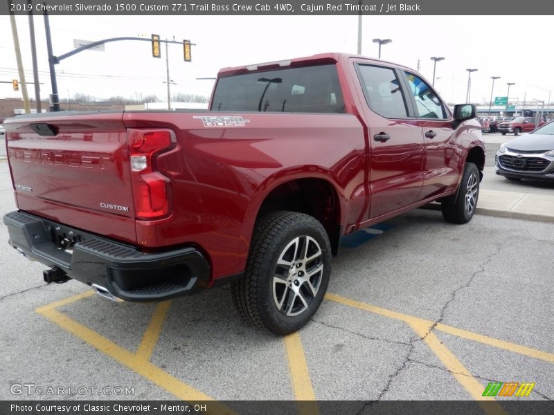 Cajun Red Tintcoat / Jet Black 2019 Chevrolet Silverado 1500 Custom Z71 Trail Boss Crew Cab 4WD
