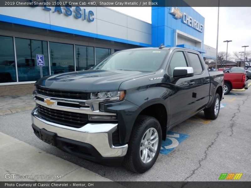 Shadow Gray Metallic / Jet Black 2019 Chevrolet Silverado 1500 LT Crew Cab 4WD
