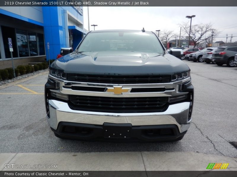 Shadow Gray Metallic / Jet Black 2019 Chevrolet Silverado 1500 LT Crew Cab 4WD