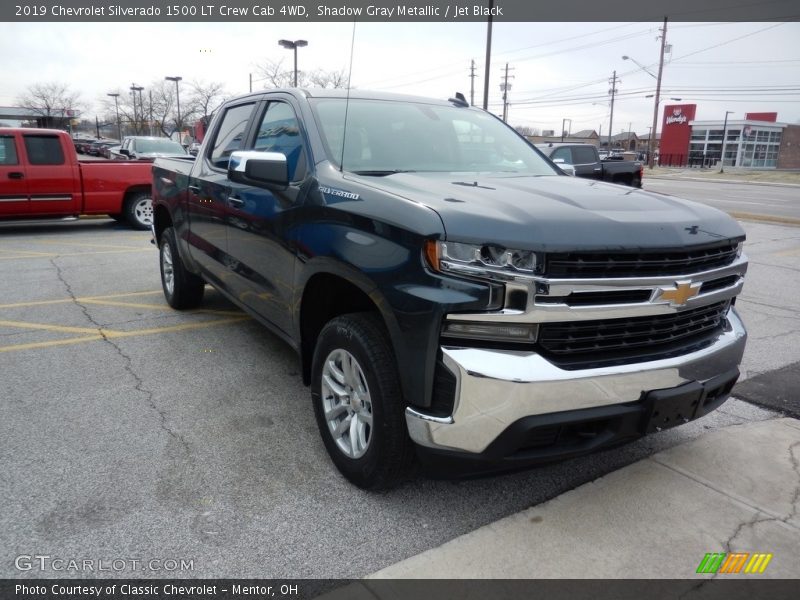 Shadow Gray Metallic / Jet Black 2019 Chevrolet Silverado 1500 LT Crew Cab 4WD