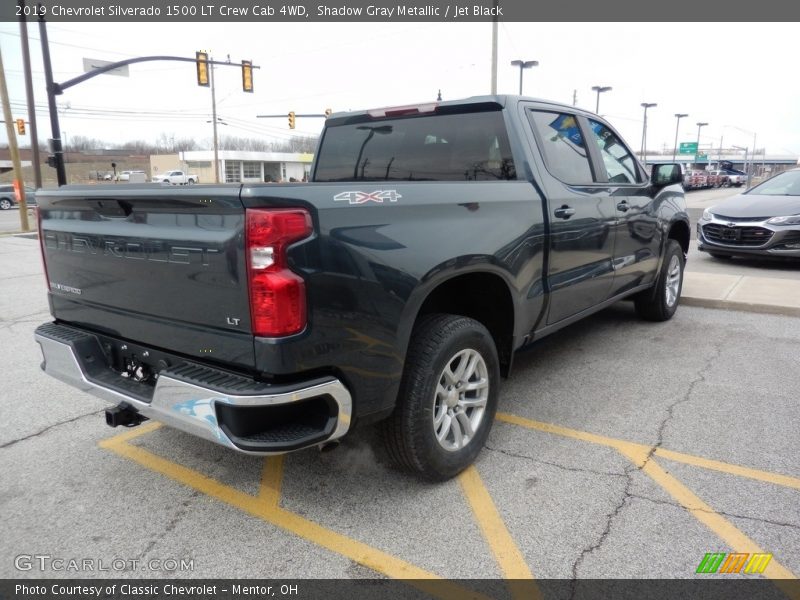 Shadow Gray Metallic / Jet Black 2019 Chevrolet Silverado 1500 LT Crew Cab 4WD