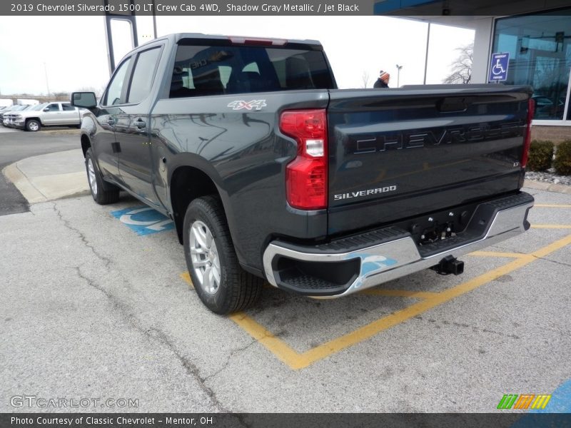 Shadow Gray Metallic / Jet Black 2019 Chevrolet Silverado 1500 LT Crew Cab 4WD