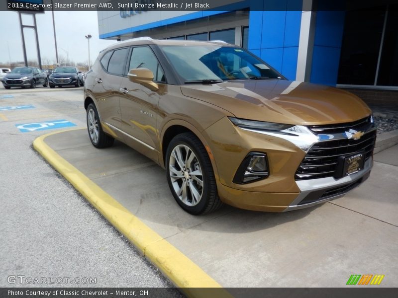 Sunlit Bronze Metallic / Jet Black 2019 Chevrolet Blazer Premier AWD