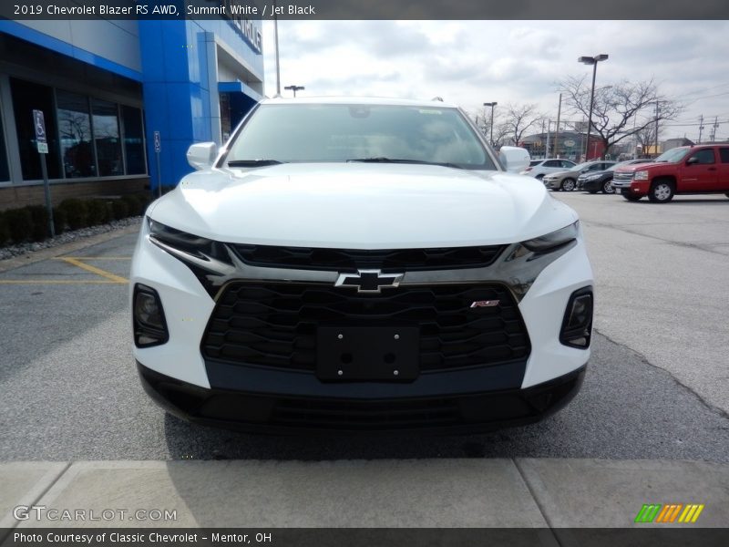 Summit White / Jet Black 2019 Chevrolet Blazer RS AWD