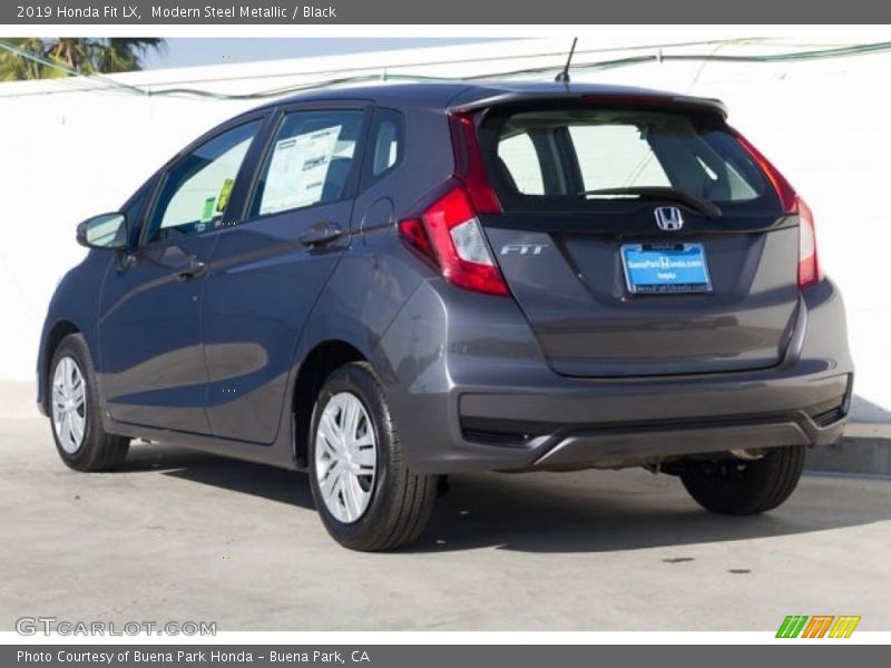 Modern Steel Metallic / Black 2019 Honda Fit LX