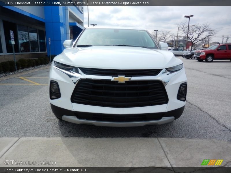 Summit White / Dark Galvanized/­Light Galvanized 2019 Chevrolet Blazer 2.5L Cloth