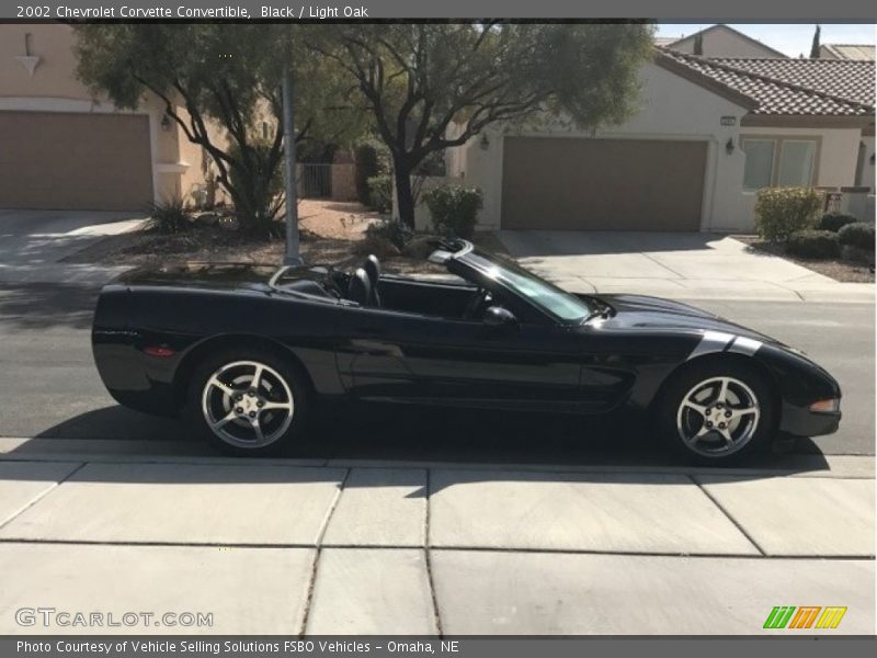 Black / Light Oak 2002 Chevrolet Corvette Convertible
