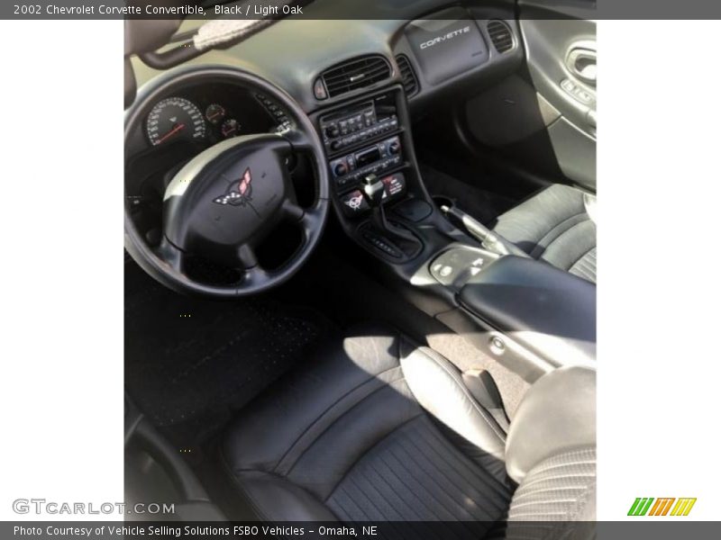 Black / Light Oak 2002 Chevrolet Corvette Convertible