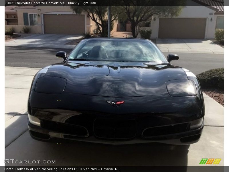 Black / Light Oak 2002 Chevrolet Corvette Convertible
