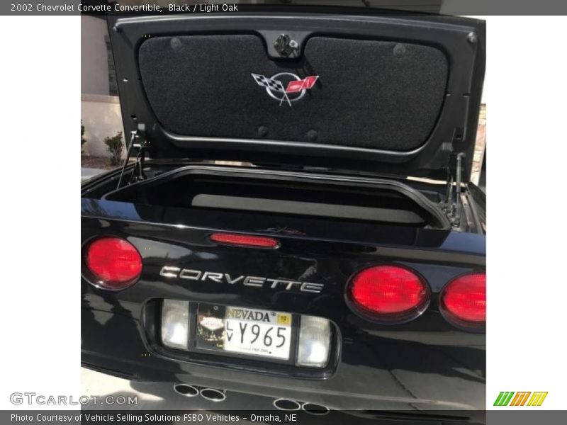 Black / Light Oak 2002 Chevrolet Corvette Convertible