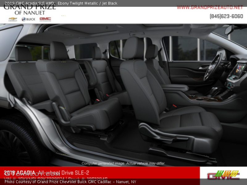 Ebony Twilight Metallic / Jet Black 2019 GMC Acadia SLE AWD