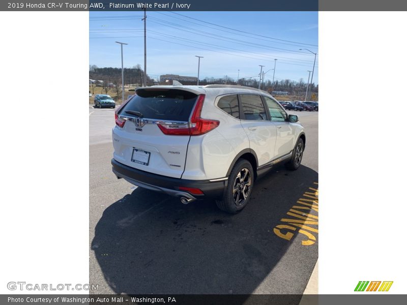 Platinum White Pearl / Ivory 2019 Honda CR-V Touring AWD