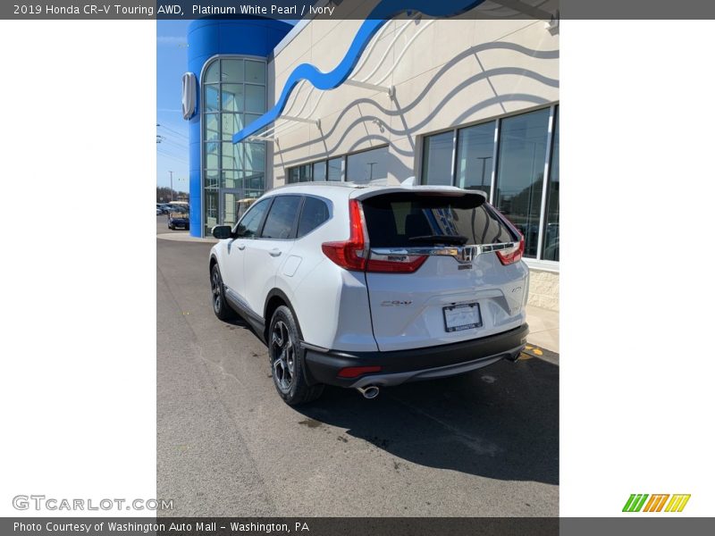 Platinum White Pearl / Ivory 2019 Honda CR-V Touring AWD